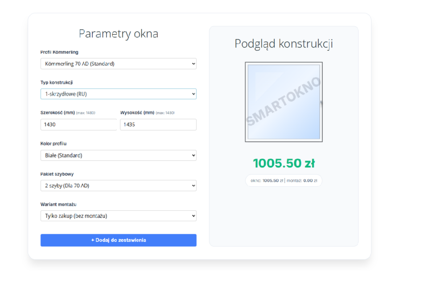 Konfigurator okien online: Szybka i darmowa wycena bez wychodzenia z domu